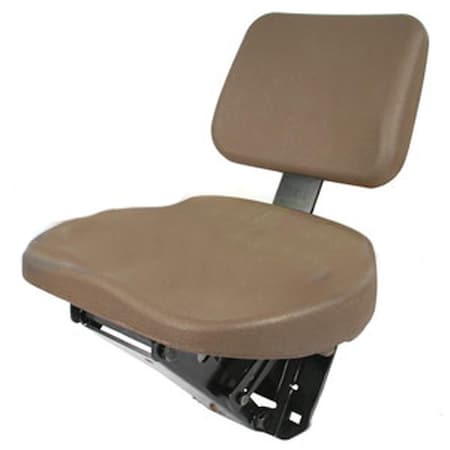 Aftermarket STJ10 Brown Seat Fits John Deere Tractor Models 6120 6130 6220 6230 7130 7210 SEQ90-0024